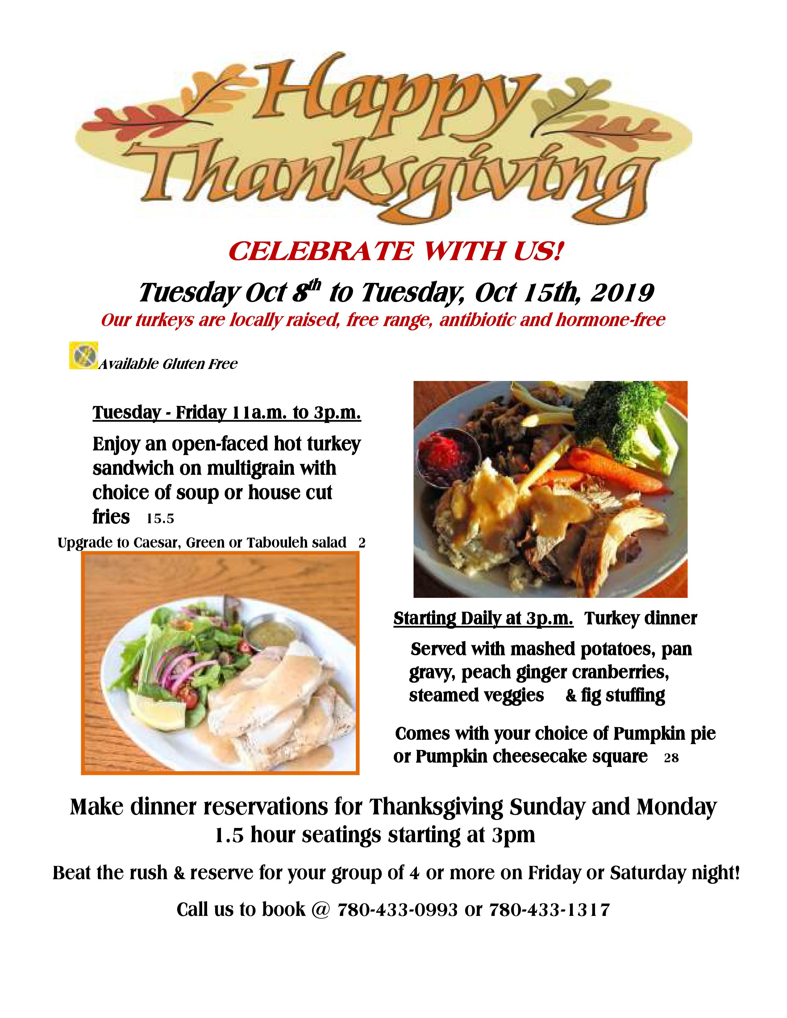 Best Yeg Restaurant For Thanksgiving Turkey Meals R Edmonton